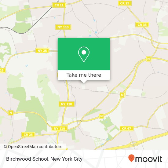 Birchwood School map