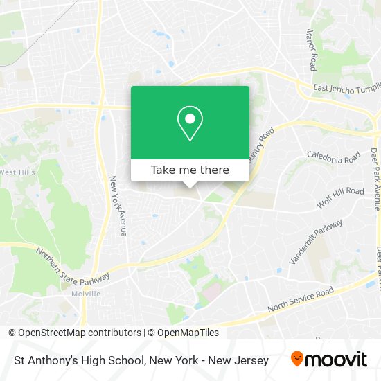 St Anthony's High School map