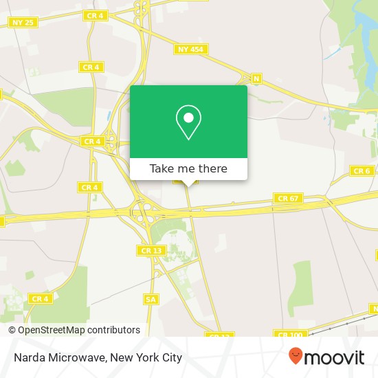 Mapa de Narda Microwave