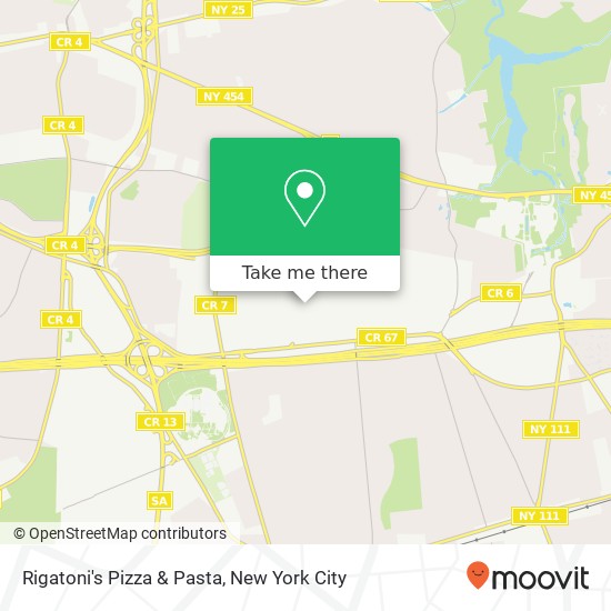 Mapa de Rigatoni's Pizza & Pasta