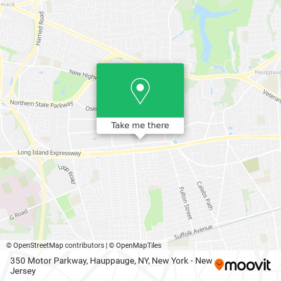 Mapa de 350 Motor Parkway,  Hauppauge,  NY