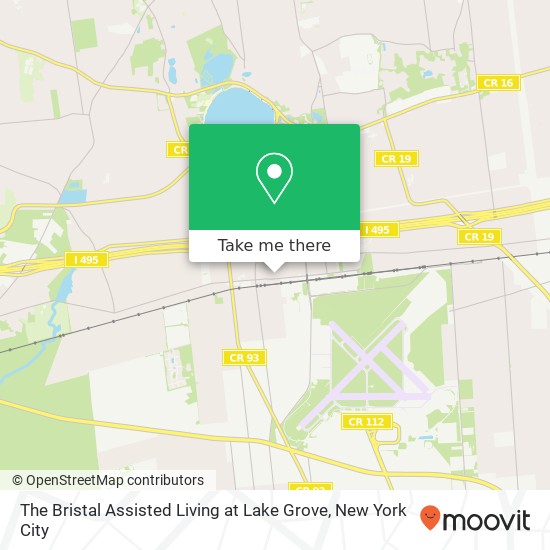 The Bristal Assisted Living at Lake Grove map