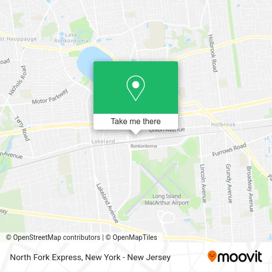 Mapa de North Fork Express