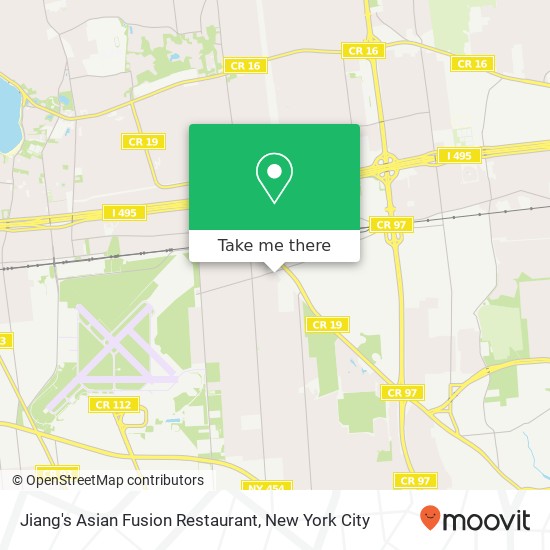 Mapa de Jiang's Asian Fusion Restaurant