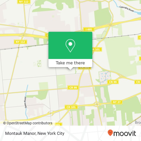 Montauk Manor map