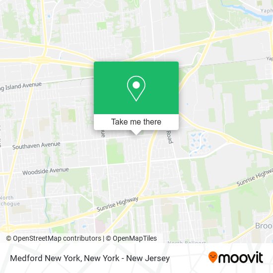 How to get to Medford New York in Medford, Ny by bus or train?