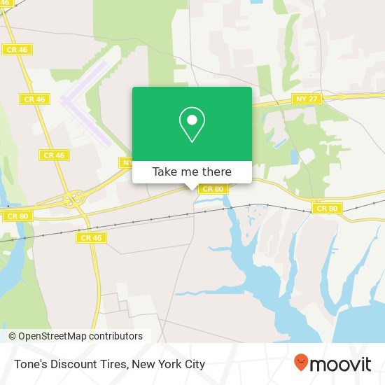 Tone's Discount Tires map