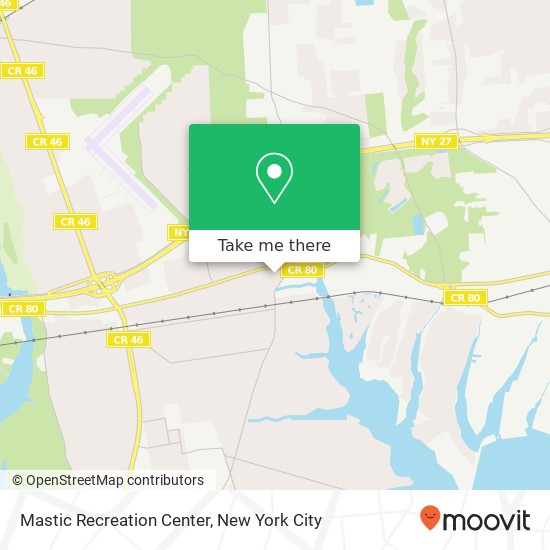 Mastic Recreation Center map