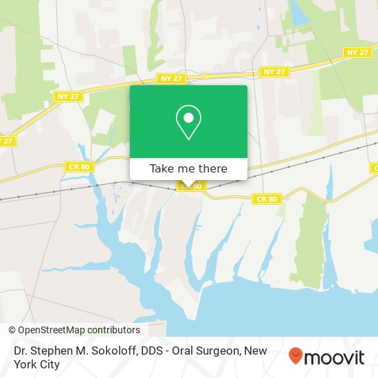 Dr. Stephen M. Sokoloff, DDS - Oral Surgeon map