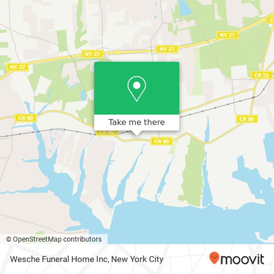 Mapa de Wesche Funeral Home Inc
