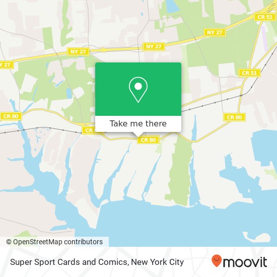 Super Sport Cards and Comics map