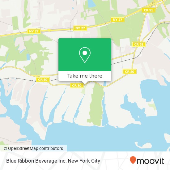 Mapa de Blue Ribbon Beverage Inc