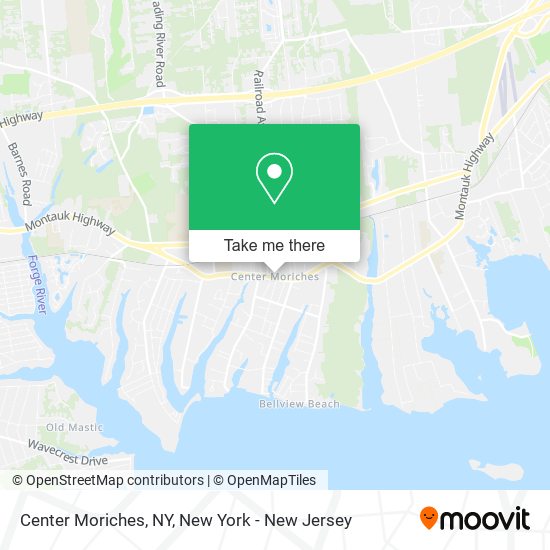 Center Moriches, NY map