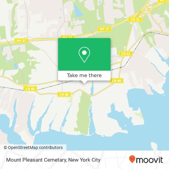 Mapa de Mount Pleasant Cemetary