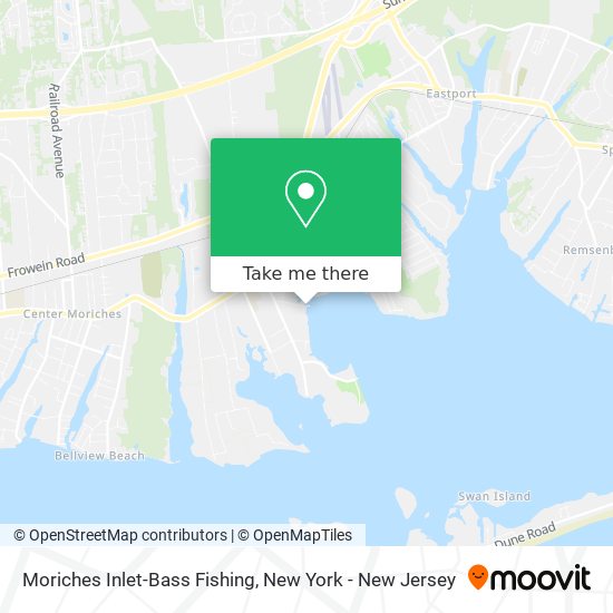 Mapa de Moriches Inlet-Bass Fishing
