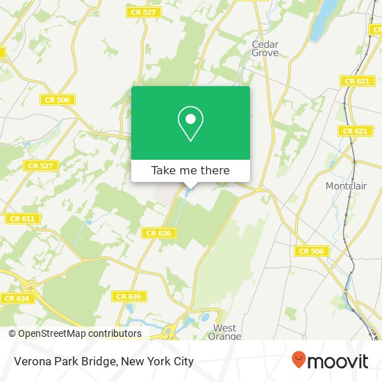 Verona Park Bridge map