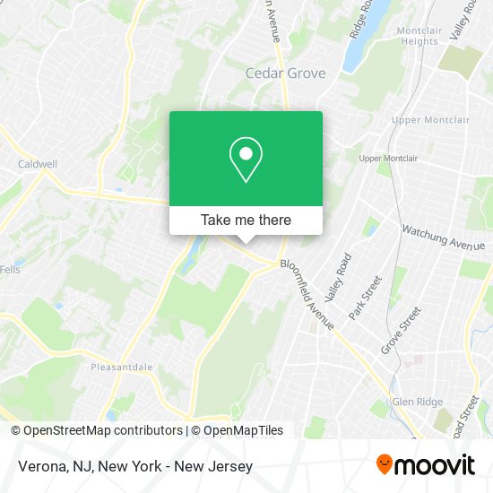 Verona, NJ map