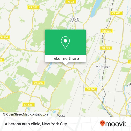 Alberona auto clinic map