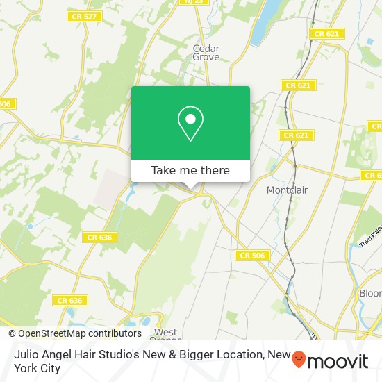 Julio Angel Hair Studio's New & Bigger Location map