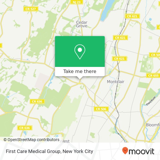 Mapa de First Care Medical Group