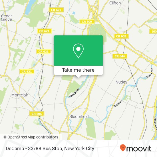 Mapa de DeCamp - 33/88 Bus Stop