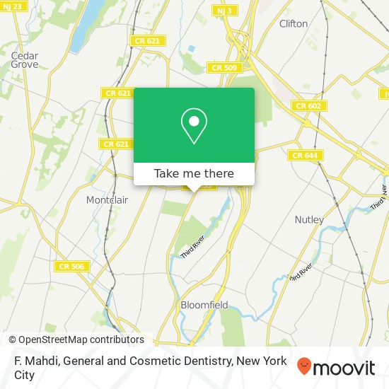 Mapa de F. Mahdi, General and Cosmetic Dentistry