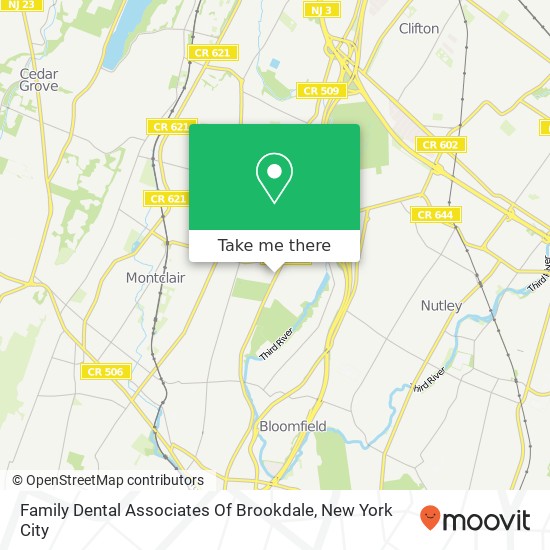 Family Dental Associates Of Brookdale map