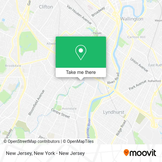 New Jersey map