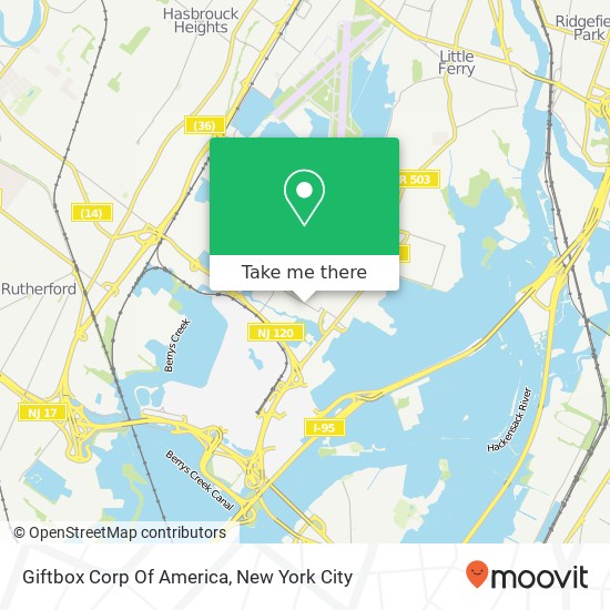 Mapa de Giftbox Corp Of America