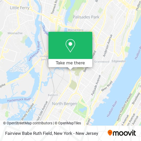 Fairview Babe Ruth Field map