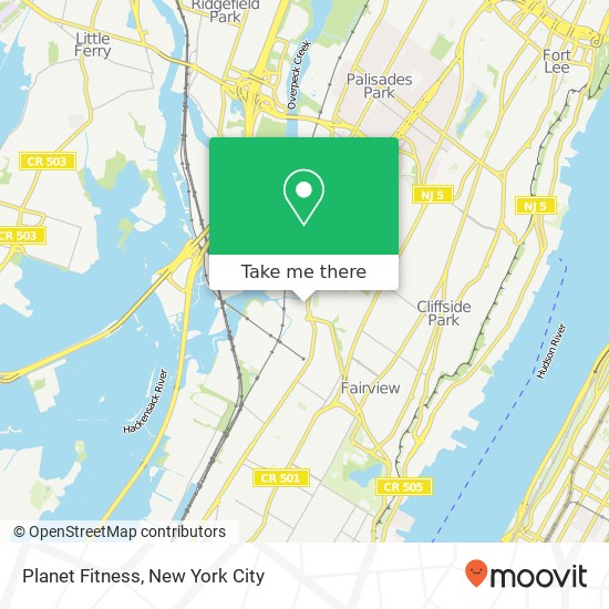 Planet Fitness map