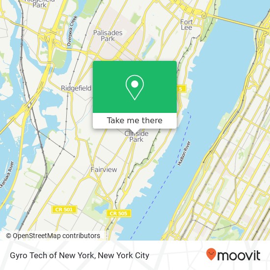 Mapa de Gyro Tech of New York