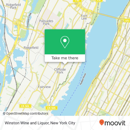 Winston Wine and Liquor map