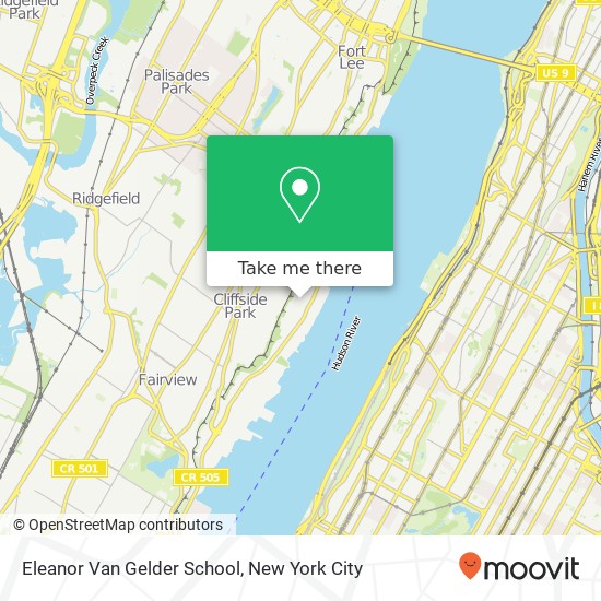 Eleanor Van Gelder School map