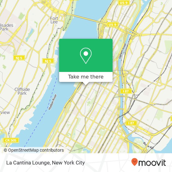 Mapa de La Cantina Lounge