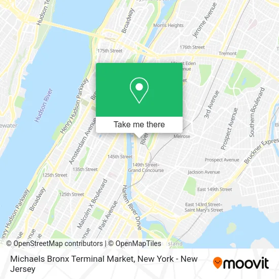 Mapa de Michaels Bronx Terminal Market