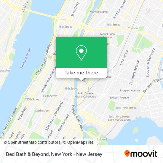 Mapa de Bed Bath & Beyond