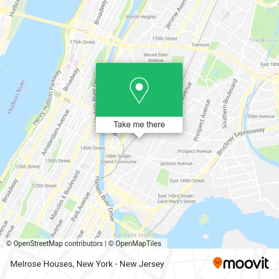 Melrose Houses map
