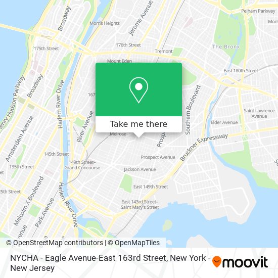 Mapa de NYCHA - Eagle Avenue-East 163rd Street