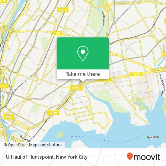 Mapa de U-Haul of Huntspoint