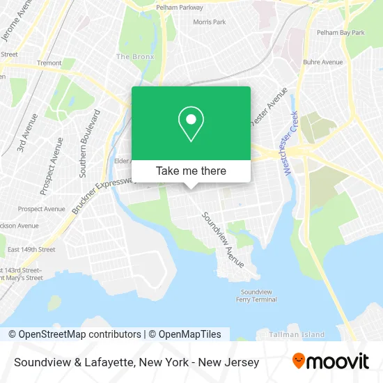 Soundview & Lafayette map