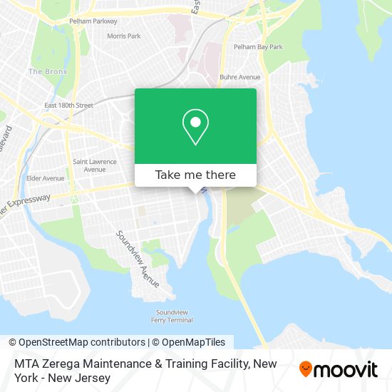 MTA Zerega Maintenance & Training Facility map