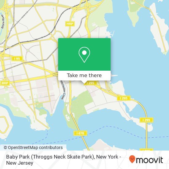 Mapa de Baby Park (Throggs Neck Skate Park)