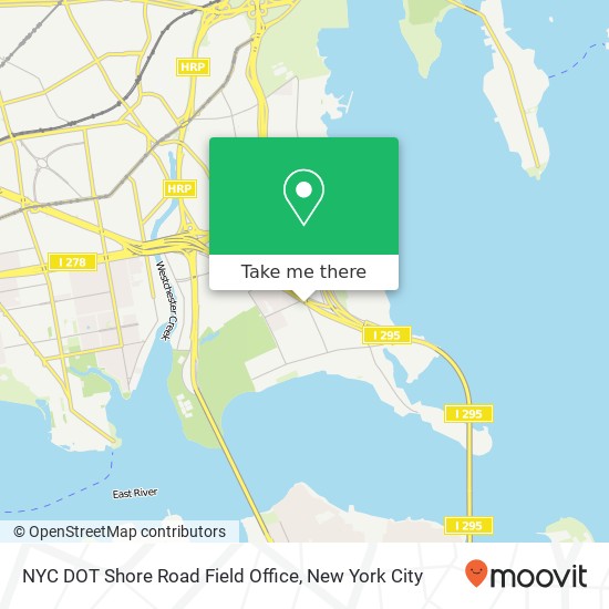 Mapa de NYC DOT Shore Road Field Office