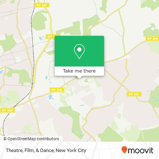 Theatre, Film, & Dance map