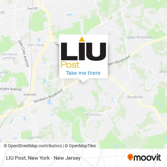 How to get to LIU Post in Brookville, Ny by Bus or Train?