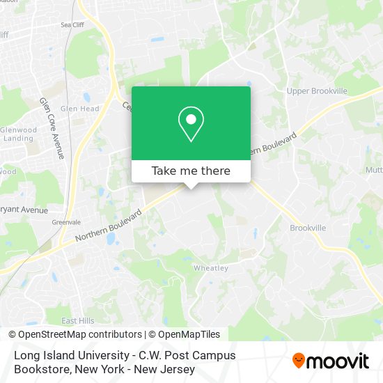 Long Island University - C.W. Post Campus Bookstore map