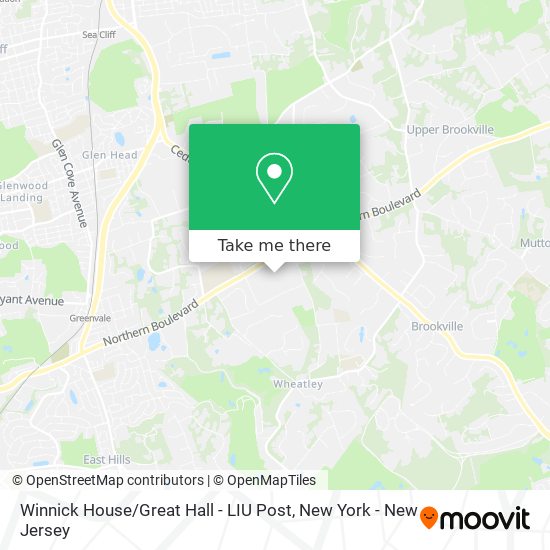 Winnick House / Great Hall - LIU Post map