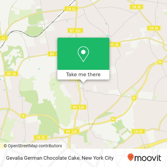 Gevalia German Chocolate Cake map