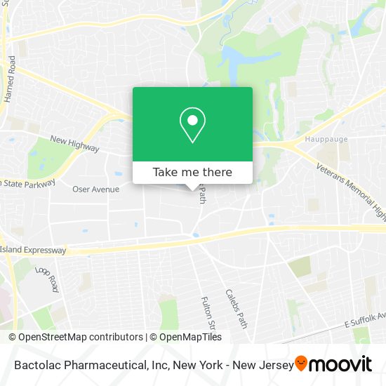 Mapa de Bactolac Pharmaceutical, Inc